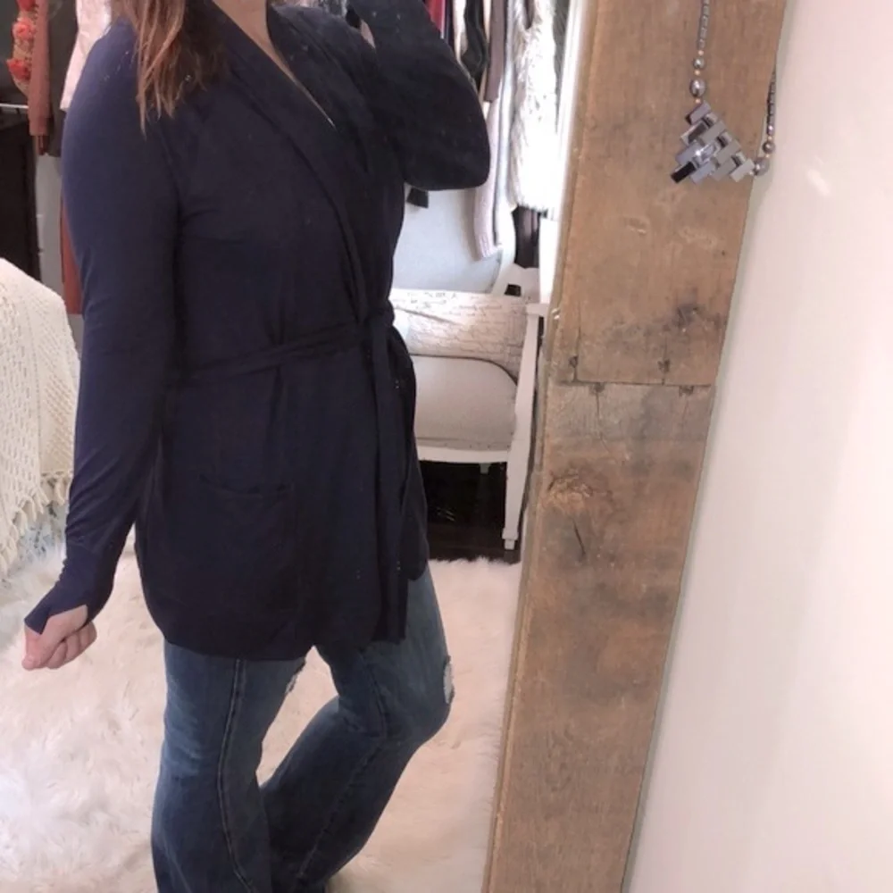 Matilda Jane blue belted cardigan wrap size small